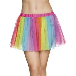 Jourdefete Tutu Fluo 80's Arc-en-Ciel