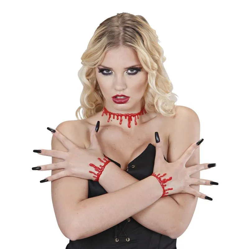 Jourdefete Ras Le Cou "Gouttes De Sang"