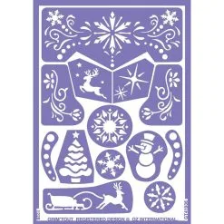 Jourdefete Pochoir Univers De La Neige Grim'tout