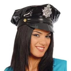 Jourdefete Casquette De Policière Vinyle Femme