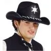 Jourdefete Chapeau Shérif Noir Adulte