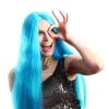 Jourdefete Perruque Party Night Turquoise