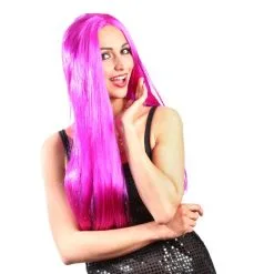 Jourdefete Perruque Party Night Violette / Rose