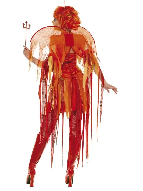 Jourdefete Déguisement Halloween Diablesse Rouge Sexy - S
