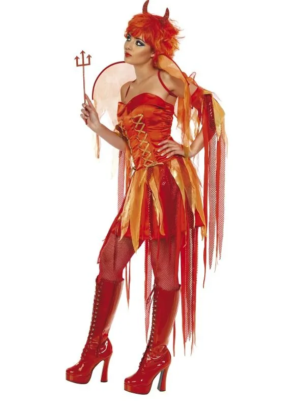 Jourdefete Déguisement Halloween Diablesse Rouge Sexy - S – Image 2