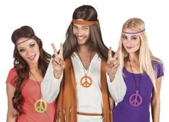 Jourdefete Collier Sigle "Peace And Love" - Coloris Au Choix