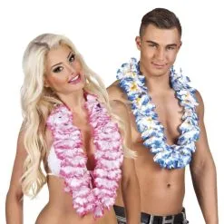 Jourdefete Collier Fleurie Hawaïen - Coloris Au Choix