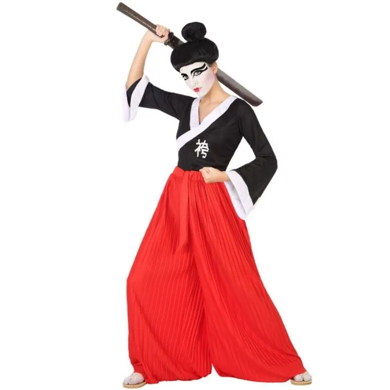 Jourdefete Déguisement Femme Samouraï Japonais - Taille Au Choix