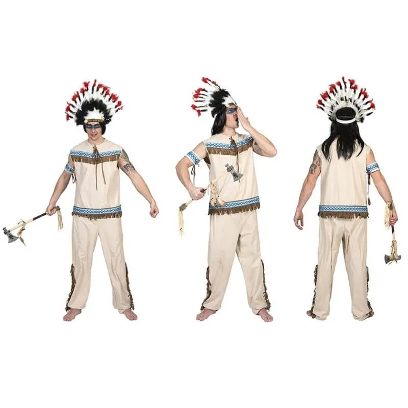 Jourdefete Déguisement Homme Indien Tonnerre - Taille Au Choix – Image 2