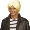 Jourdefete Perruque Blonde Platine Claude François
