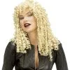 Jourdefete Perruque Cheveux Blonds Crêpés