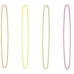 Jourdefete 4 Colliers Fantaisies Colorés