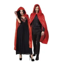 Jourdefete Cape Rouge Velours - 170 Cm