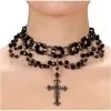 Jourdefete Collier Gothique Pour Femme Avec Croix
