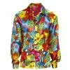 Jourdefete Chemise Homme Flower Power
