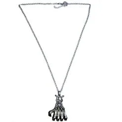 Jourdefete Collier Main De Squelette - Argent