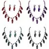 Jourdefete Ensemble Collier Et Boucles D'oreilles Gothique - Coloris Au Choix