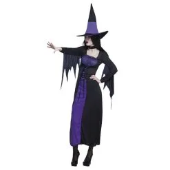 Jourdefete Costume De Sorcière Violette Femme - Taille Au Choix