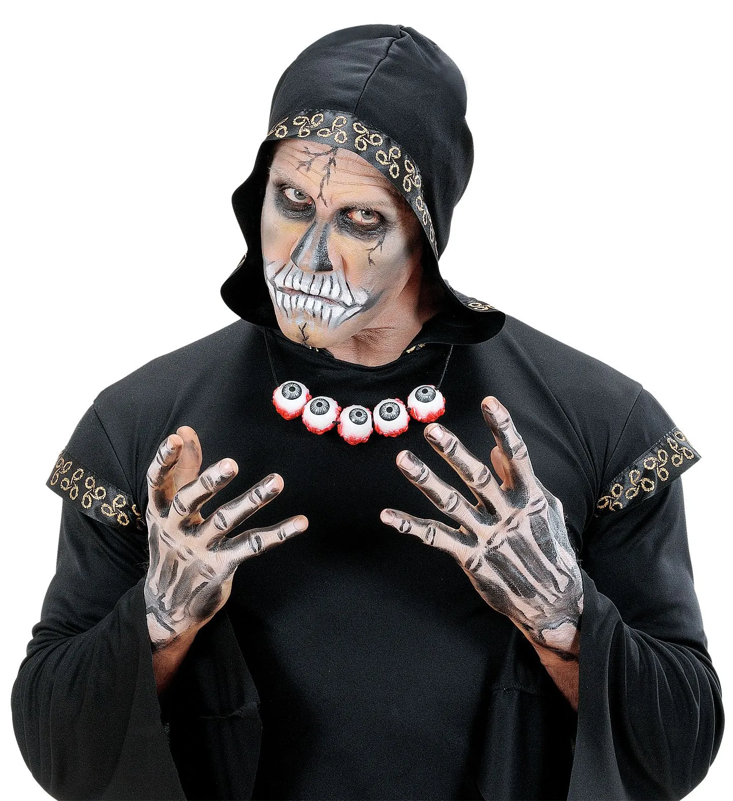 Jourdefete Accessoire De Déguisement Collier 5 Oeils Sanguinolants – Image 2