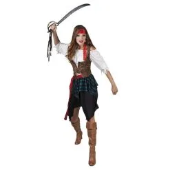 Jourdefete Déguisement De Femme Pirate - Taille Au Choix