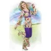 Jourdefete Costume Hippie Pour Femme - Taille Unique