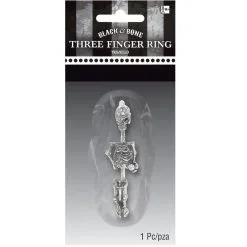 Jourdefete Bague 3 Doigts En Forme De Squelette
