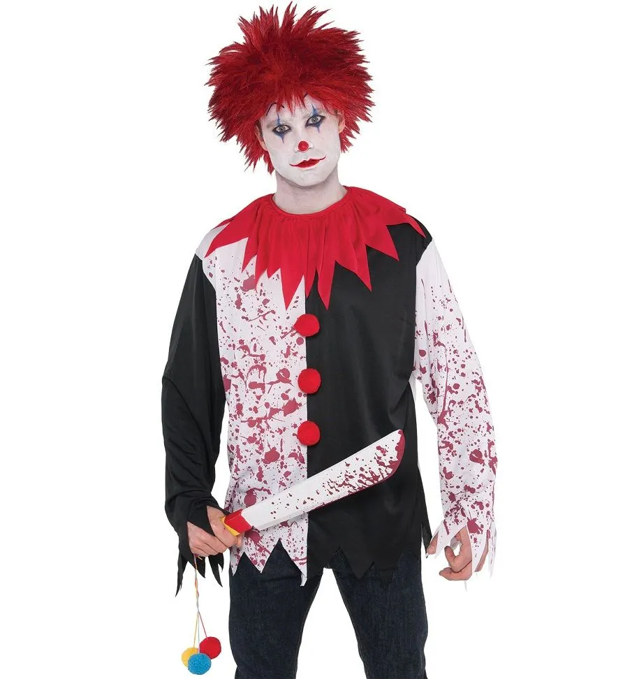 Jourdefete Tee-Shirt De Clown Tueur Homme - Taille Unique