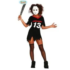 Jourdefete Déguisement Tueuse Folle Du Vendredi 13 - Taille Au Choix