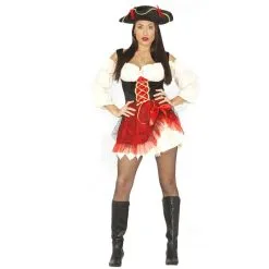 Jourdefete Déguisement Femme Pirate "Charlotte" - Taille Au Choix