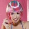 Jourdefete Perruque Pebbles Fluo Pour Femme