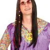 Jourdefete Perruque Hippie Flower Power