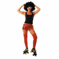 Jourdefete Mini Short Disco - Taille Unique - Rouge