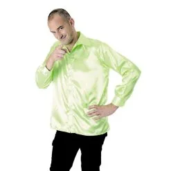 Jourdefete Chemise Néon Disco Fluo - Vert