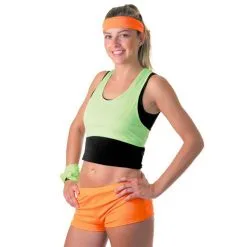 Jourdefete Mini Short Fluo Orange Femme - Taille Unique