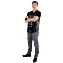 Jourdefete Gilet Biker Homme - Taille Unique