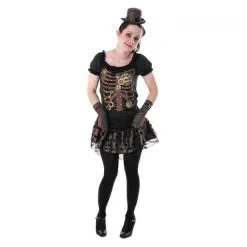 Jourdefete Déguisement De Squelette Pour Adolescente - Steampunk