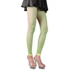 Jourdefete Legging Résille - Vert Fluo