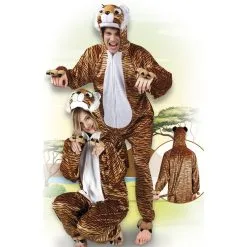 Jourdefete Costume De Tigre En Peluche - Taille Au Choix