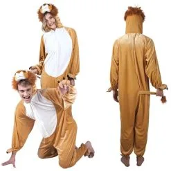 Jourdefete Costume De Lion En Peluche Adulte - Taille Au Choix