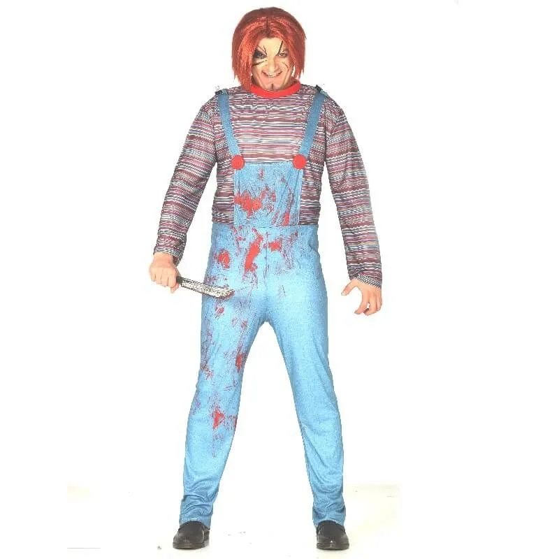 Jourdefete Déguisement Homme - Poupée Tueuse - Taille Au Choix