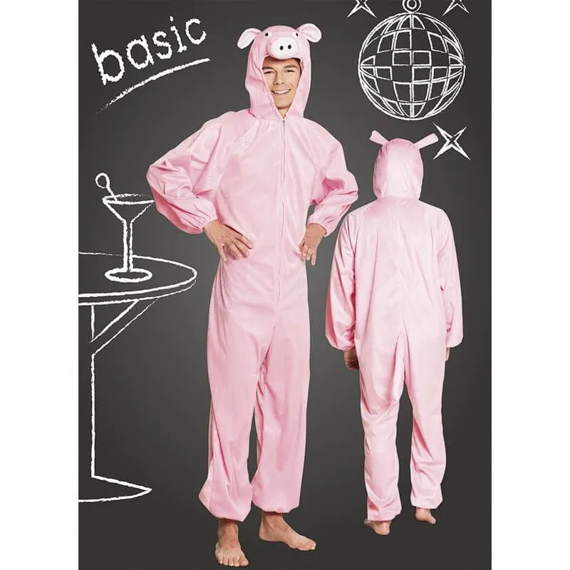 Jourdefete Costume De Cochon En Peluche - Taille Au Choix – Image 3