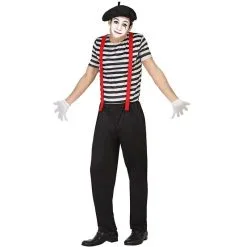 Jourdefete Déguisement De Mime Pour Homme - Taille Au Choix