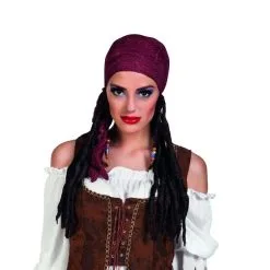 Jourdefete Perruque De Pirate Femme Avec Bandana