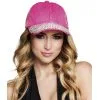 Jourdefete Casquette Strass Et Sequins Rose