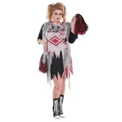 Jourdefete Déguisement De Zombie PomPom Girl Femme - Taille M