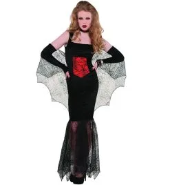 Jourdefete Déguisement Veuve Noire Femme - Taille Au Choix