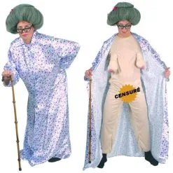 Jourdefete Déguisement Humoristique Mamie Sexy - Taille Unique