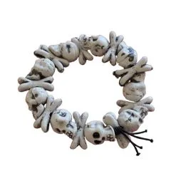 Jourdefete Bracelet Tête De Mort Et Os