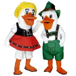 Jourdefete Mascottes Couple Canard