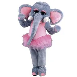 Jourdefete Mascotte Eléphant Danseuse
